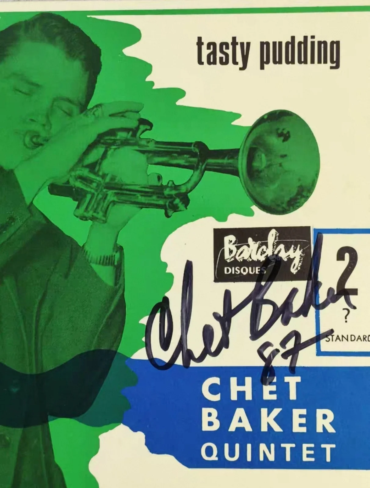 Chet Baker signed autographed 7"EP 1987 Pre-Certified by Real Roger Epperson, image 2