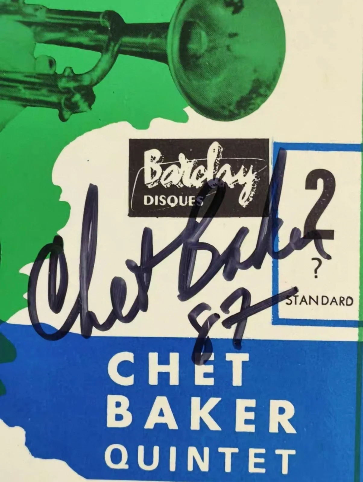 Chet Baker signed autographed 7"EP 1987 Pre-Certified by Real Roger Epperson, image 3