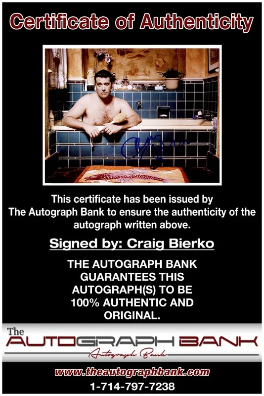 Craig Bierko — Craig Bierko authentic signed celebrity 8x10 photo W/Cert Autographed 2616e, изображение 2