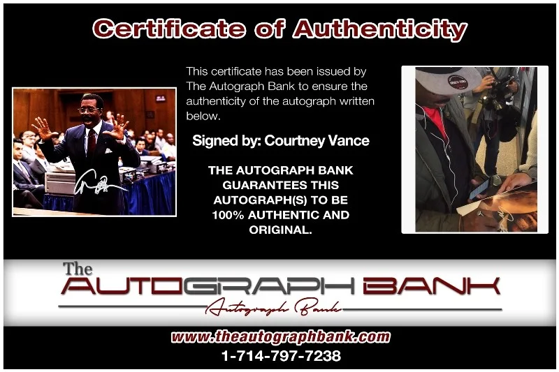 Courtney Vance — Courtney Vance authentic signed celebrity 8x10 photo W/Cert Autographed 41116b1, image 2