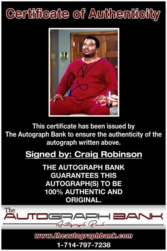 Craig Robinson — Craig Robinson authentic signed celebrity 8x10 photo W/Cert Autographed C1, изображение 2