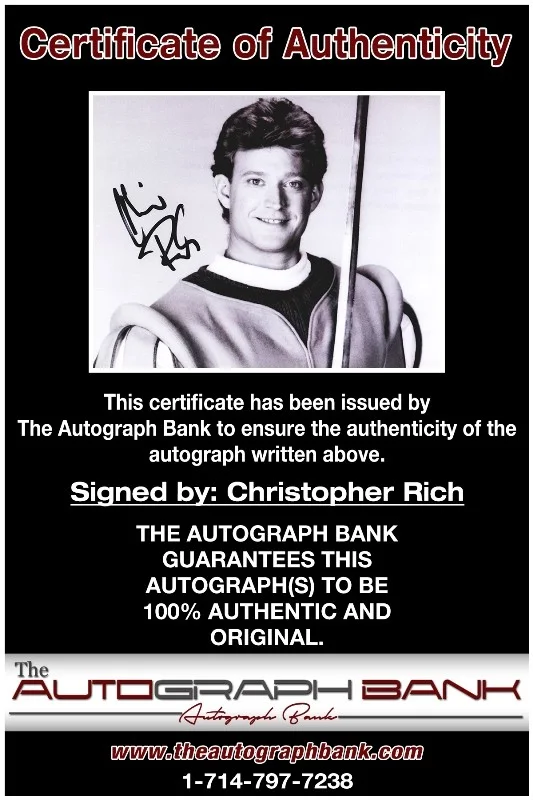 Christopher Rich — Christopher Rich authentic signed celebrity 8x10 photo |CERT Autographed 13216d1, image 2