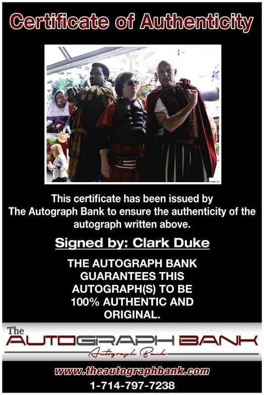 Clark Duke — Clark Duke authentic signed celebrity 8x10 photo W/Cert Autographed D7, image 2