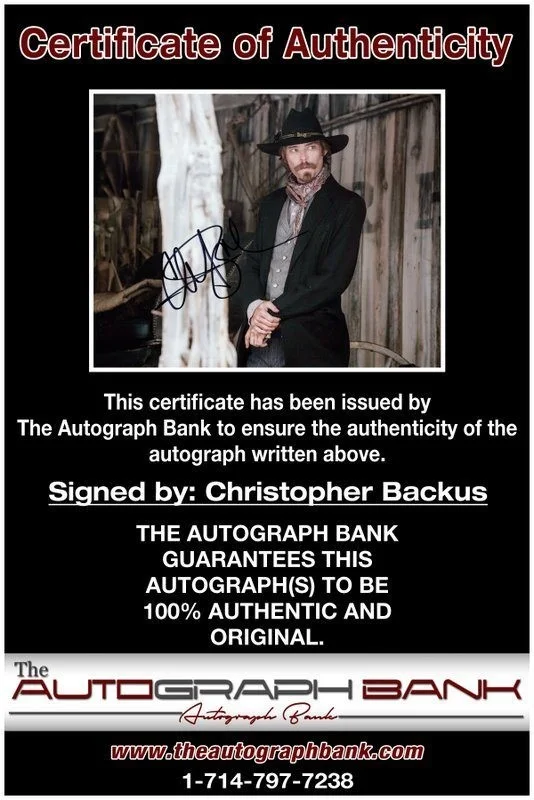 Christopher Backus — Christopher Backus authentic signed celebrity 8x10 photo W/Cert Autographed C1, image 2