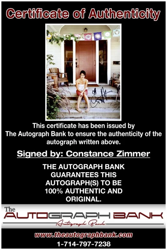 Constance Zimmer — Constance Zimmer authentic signed celebrity 8x10 photo W/Cert Autographed 2616c, image 2