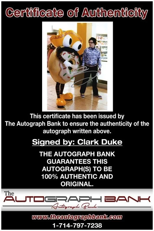 Clark Duke — Clark Duke authentic signed celebrity 8x10 photo W/Cert Autographed D3, image 2