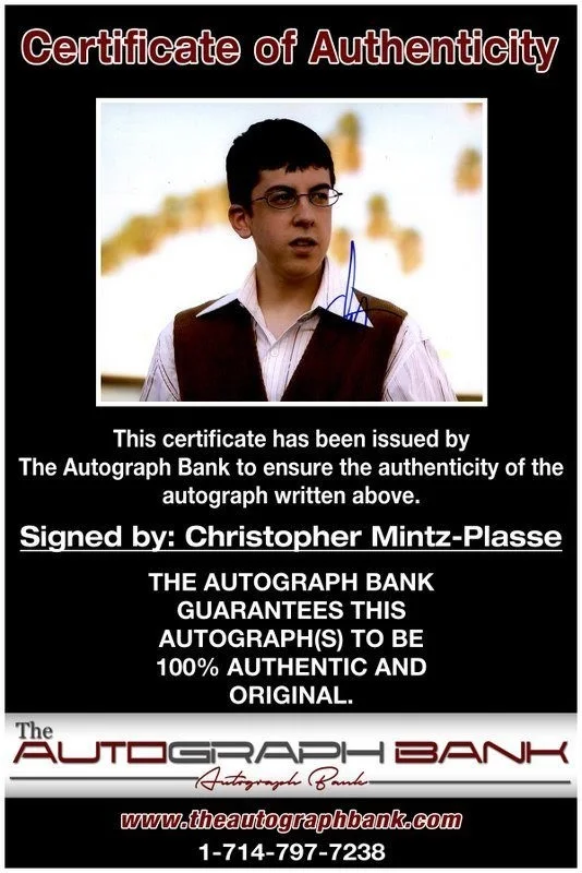 Christopher Mintz-Plasse — Christopher Mintz-Plasse authentic signed 8x10 photo |CERT Autographed C2, image 2