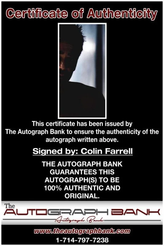 Colin Farrell — Colin Farrell authentic signed celebrity 8x10 photo W/Cert Autographed D2, image 2