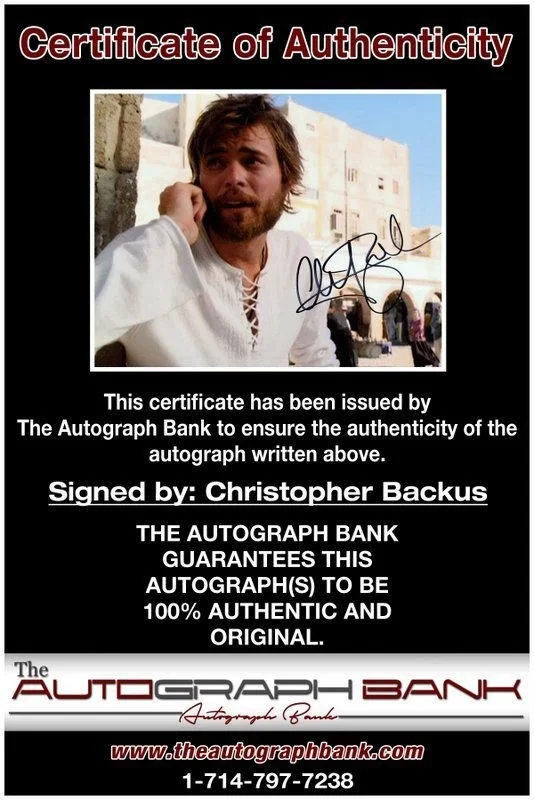 Christopher Backus — Christopher Backus authentic signed celebrity 8x10 photo W/Cert Autographed C2, image 2