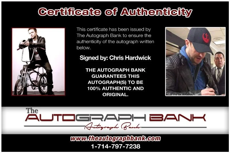 Chris Hardwick — Chris Hardwick authentic signed celebrity 8x10 photo W/Cert Autographed 127m1, изображение 2