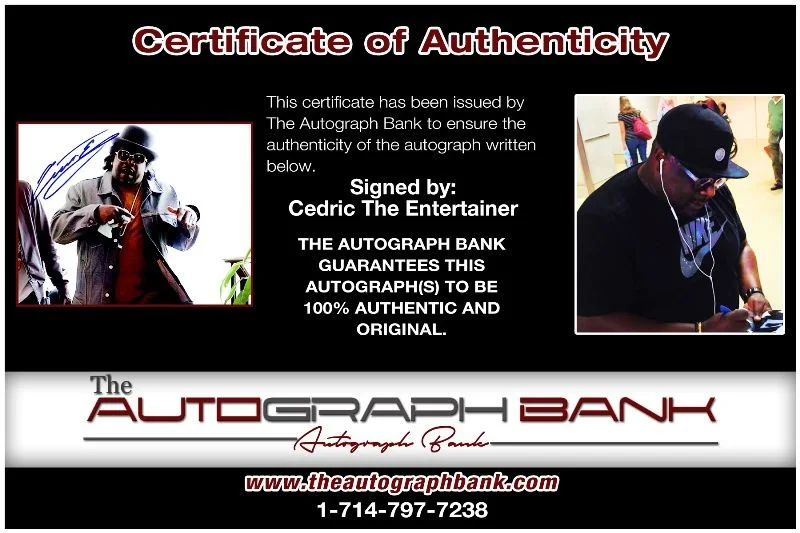 Cedric the Entertainer — Cedric The Entertainer authentic signed 8x10 photo |CERT Autographed 125j1, изображение 2
