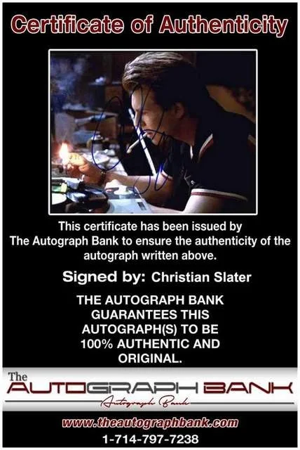 Christian Slater — Christian Slater authentic signed celebrity 8x10 photo W/Cert Autographed B0087, image 2