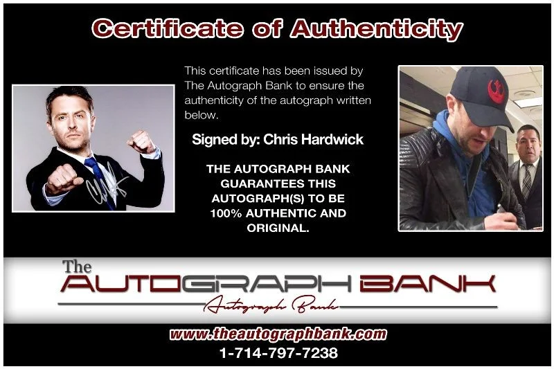 Chris Hardwick — Chris Hardwick authentic signed celebrity 8x10 photo W/Cert Autographed 127f1, изображение 2