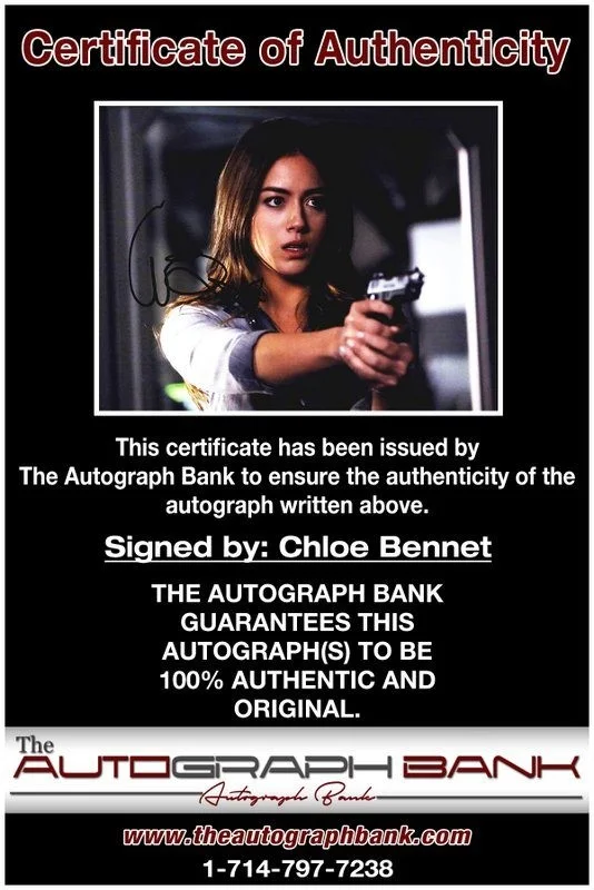 Chloe Bennet — Chloe Bennet authentic signed celebrity 8x10 photo W/Cert Autographed D4, image 2