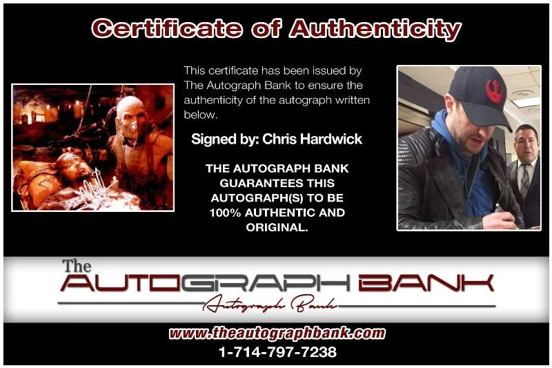 Chris Hardwick — Chris Hardwick authentic signed celebrity 8x10 photo W/Cert Autographed 127d1, изображение 2