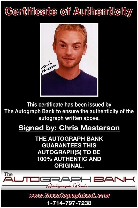Chris Masterson — Chris Masterson authentic signed celebrity 8x10 photo W/Cert Autographed C2, изображение 2