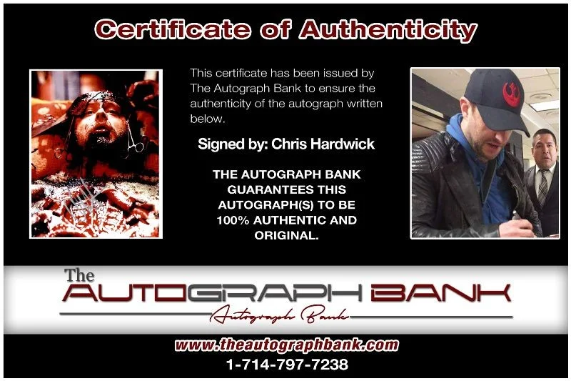 Chris Hardwick — Chris Hardwick authentic signed celebrity 8x10 photo W/Cert Autographed 127u1, изображение 2