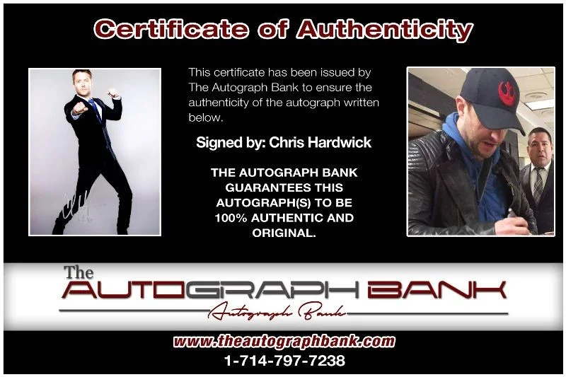 Chris Hardwick — Chris Hardwick authentic signed celebrity 8x10 photo W/Cert Autographed 127l1, изображение 2