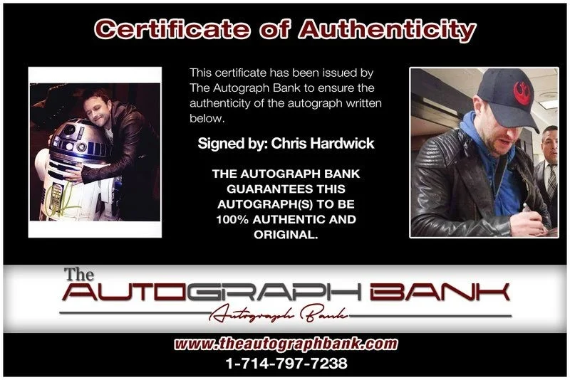 Chris Hardwick — Chris Hardwick authentic signed celebrity 8x10 photo W/Cert Autographed D2, изображение 2