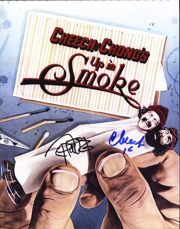 Cheech & Chong — Cheech & Chong authentic signed celebrity 8x10 photo W/Cert Autographed D5