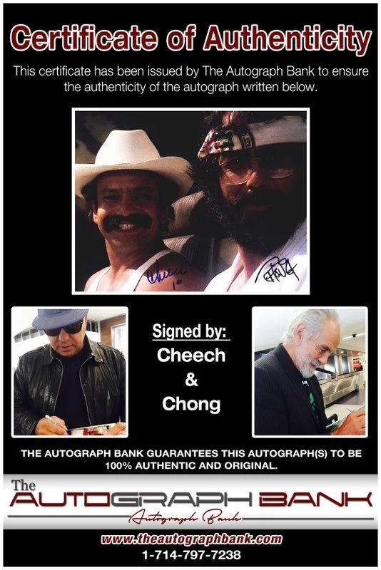 Cheech, Chong — Cheech & Chong authentic signed celebrity 8x10 photo W/Cert Autographed D13, изображение 2