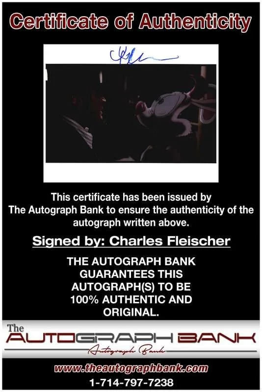 Charles Fleischer — Charles Fleischer authentic signed celebrity 8x10 photo W/Cert Autographed B0001, image 2