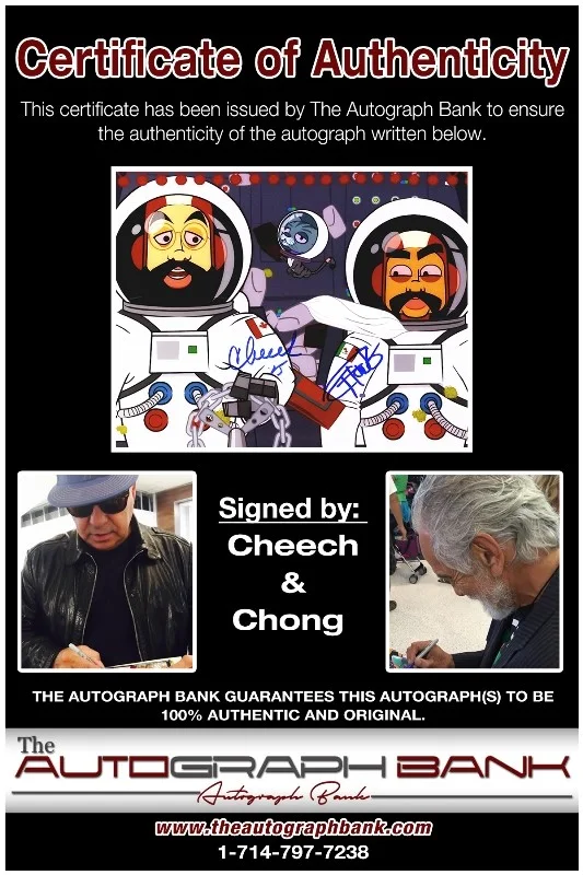 Cheech, Chong — Cheech & Chong authentic signed celebrity 8x10 photo W/Cert Autographed 51816f1, изображение 2
