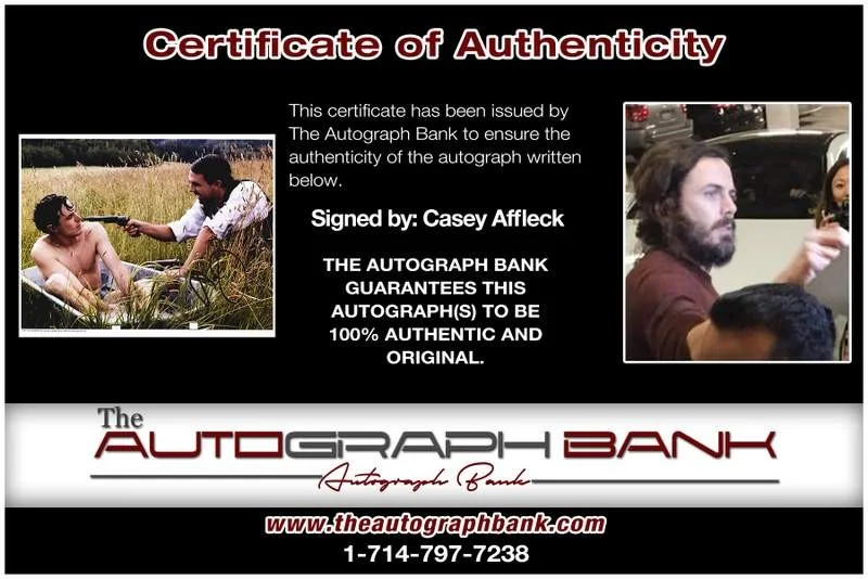 Casey Affleck — Casey Affleck authentic signed celebrity 8x10 photo W/Cert Autographed B0001, image 2