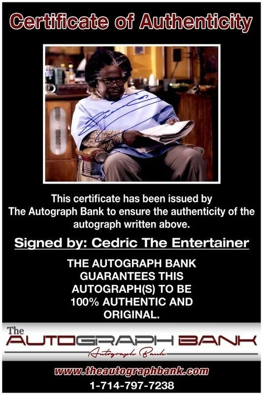 Cedric the Entertainer — Cedric The Entertainer authentic signed 8x10 photo |CERT Autographed C28, изображение 2