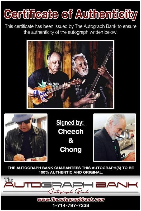 Cheech, Chong — Cheech & Chong authentic signed celebrity 8x10 photo W/Cert Autographed D11, изображение 2