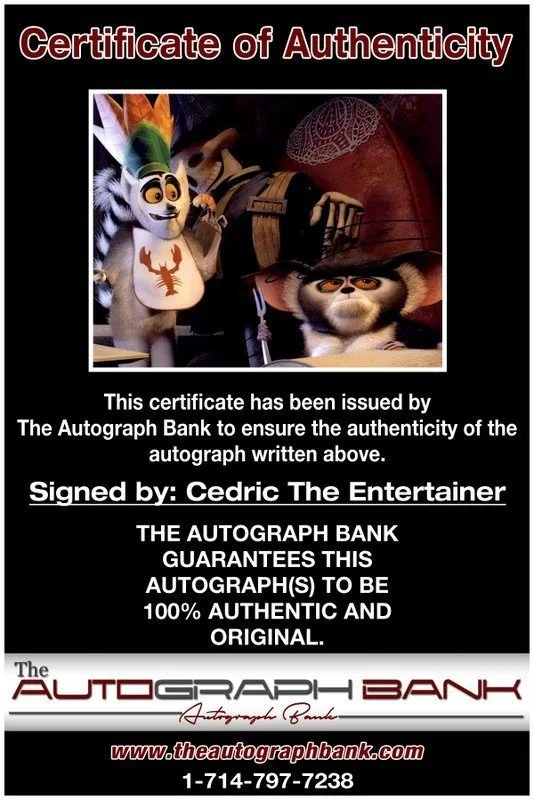 Cedric the Entertainer — Cedric The Entertainer authentic signed 8x10 photo |CERT Autographed C27, изображение 2