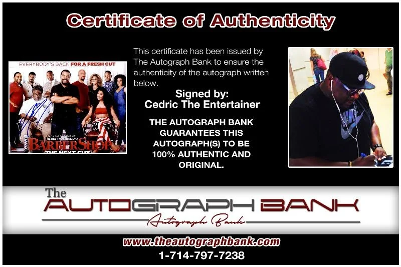 Cedric the Entertainer — Cedric The Entertainer authentic signed 8x10 photo |CERT Autographed 125l1, изображение 2