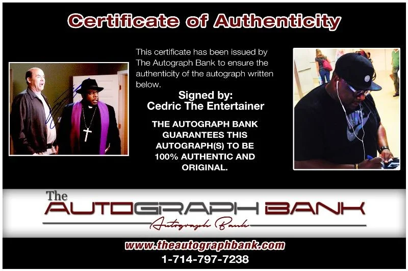 Cedric the Entertainer — Cedric The Entertainer authentic signed 8x10 photo |CERT Autographed 125h1, изображение 2
