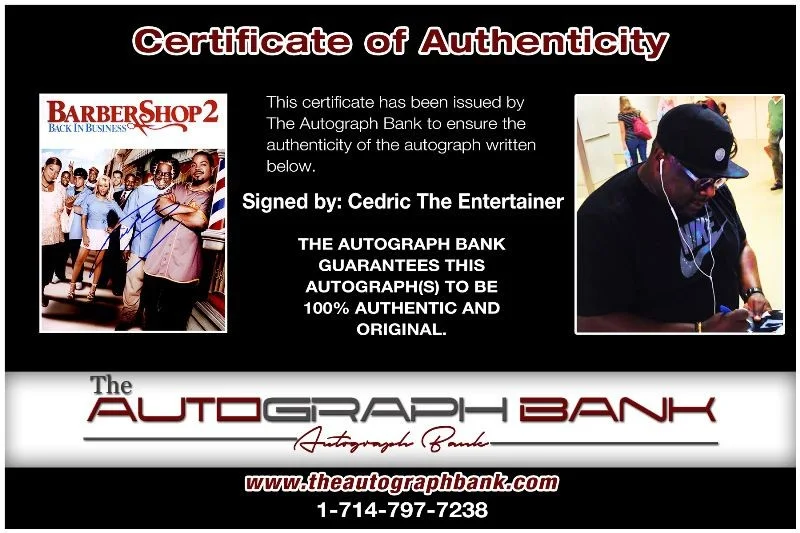 Cedric the Entertainer — Cedric The Entertainer authentic signed 8x10 photo |CERT Autographed 125g1, изображение 2