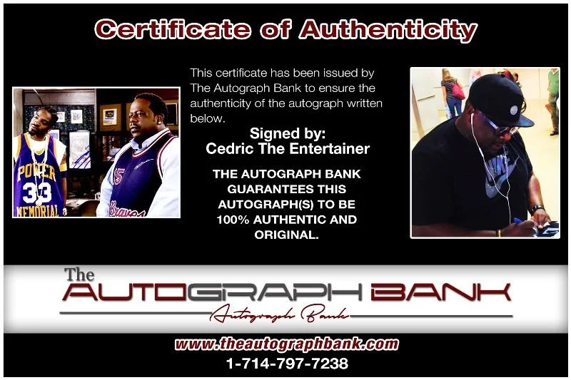 Cedric the Entertainer — Cedric The Entertainer authentic signed 8x10 photo |CERT Autographed 125h1, изображение 2