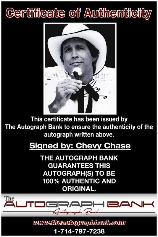 Chevy Chase — Chevy Chase authentic signed celebrity 8x10 photo W/Cert Autographed D1, image 2