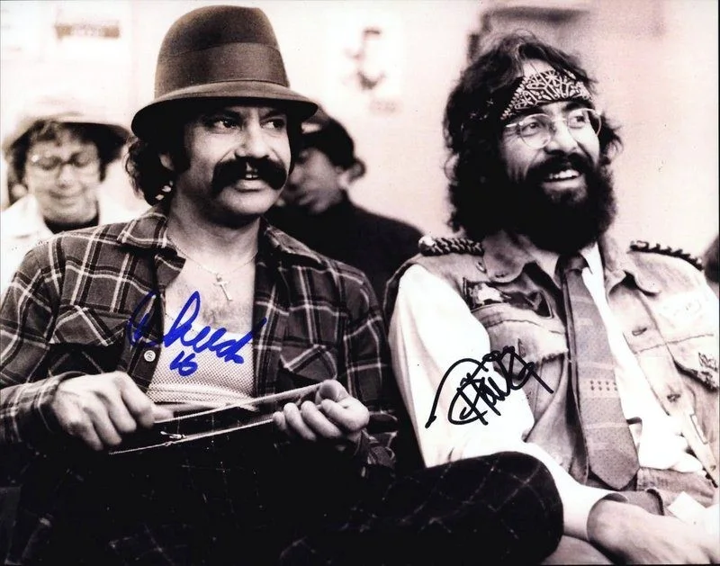 Cheech & Chong — Cheech & Chong authentic signed celebrity 8x10 photo W/Cert Autographed D7