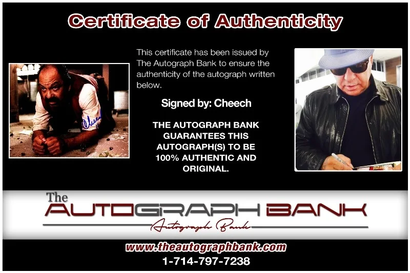 Cheech Marin — Cheech authentic signed celebrity 8x10 photo W/Cert Autographed 42216a1, изображение 2