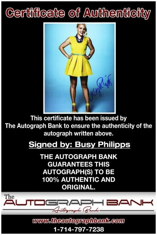 Busy Phillips — Busy Phillips authentic signed celebrity 8x10 photo W/Cert Autographed D3, изображение 2