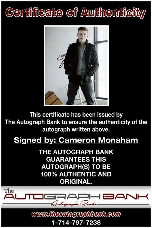 Cameron Monaham — Cameron Monaham authentic signed celebrity 8x10 photo W/Cert Autographed C1, изображение 2
