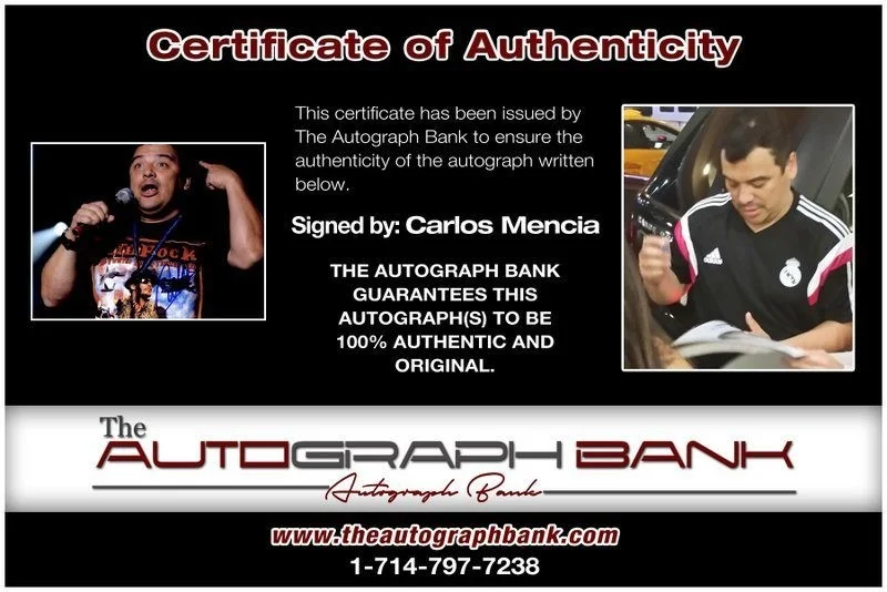 Carlos Mencia — Carlos Mencia authentic signed celebrity 8x10 photo W/Cert Autographed C18, изображение 2
