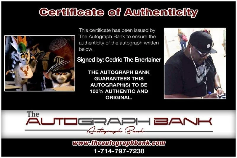Cedric the Entertainer — Cedric The Entertainer authentic signed 8x10 photo |CERT Autographed C11, изображение 2