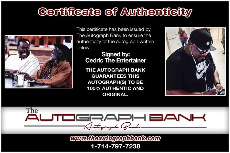 Cedric the Entertainer — Cedric The Entertainer authentic signed 8x10 photo |CERT Autographed B0014, image 2