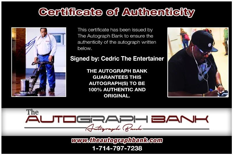 Cedric the Entertainer — Cedric The Entertainer authentic signed 8x10 photo |CERT Autographed 125a1, изображение 2
