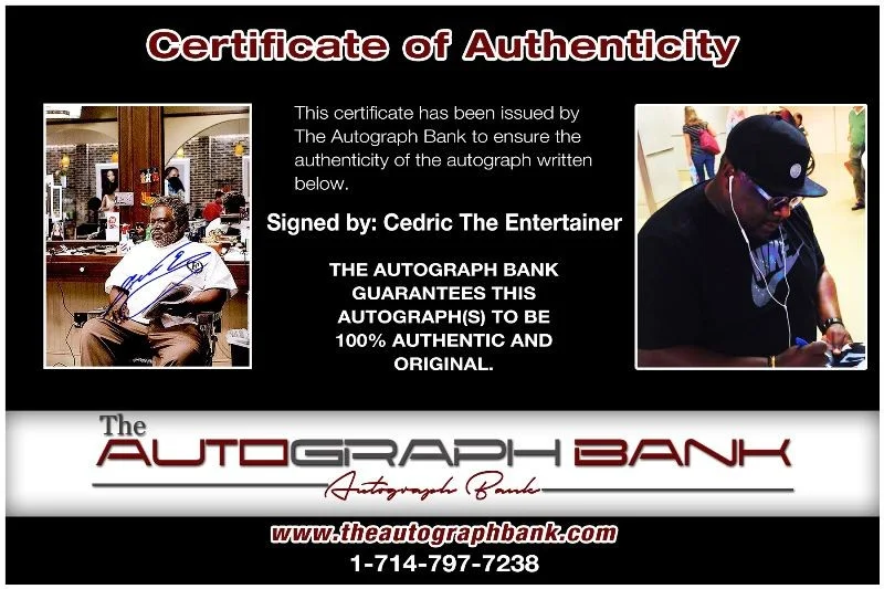 Cedric the Entertainer — Cedric The Entertainer authentic signed 8x10 photo |CERT Autographed 125c1, изображение 2