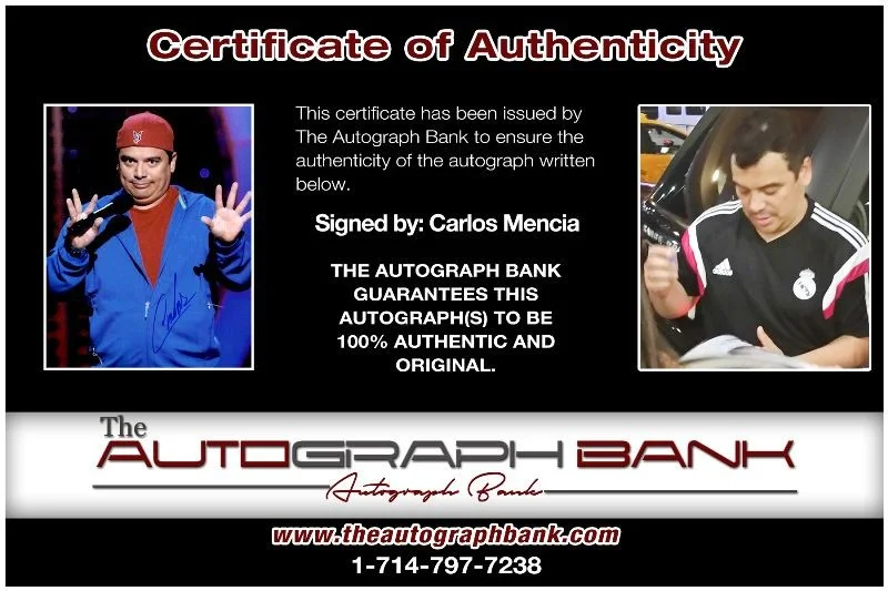 Carlos Mencia — Carlos Mencia authentic signed celebrity 8x10 photo W/Cert Autographed 2616p, image 2