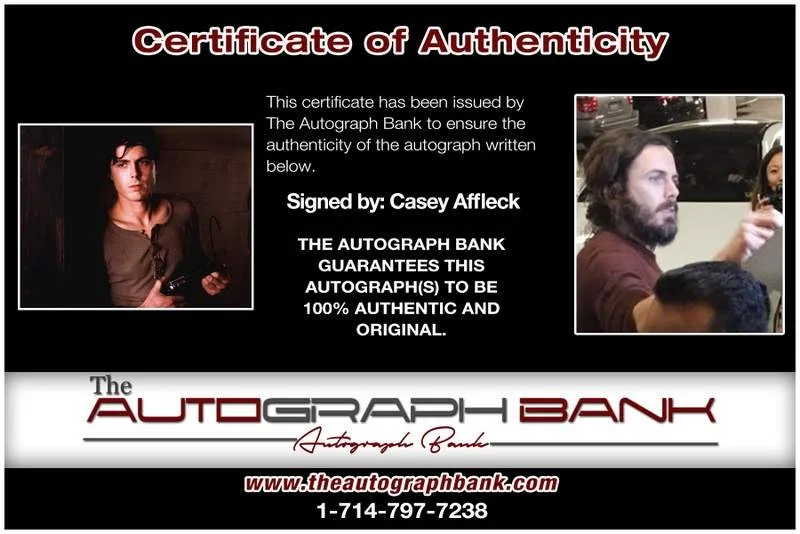 Casey Affleck — Casey Affleck authentic signed celebrity 8x10 photo W/Cert Autographed B0002, изображение 2