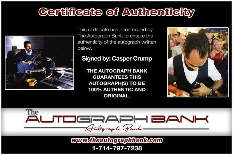 Casper Crump — Casper Crump authentic signed celebrity 8x10 photo W/Cert Autographed D6, изображение 2