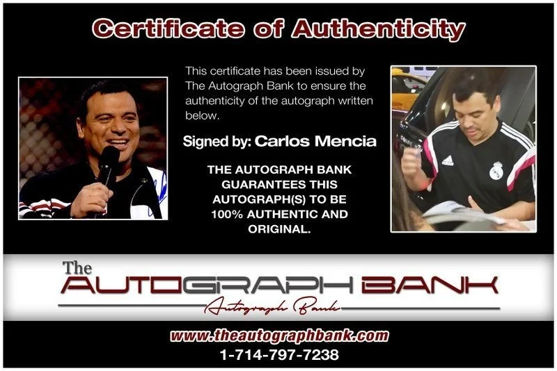 Carlos Mencia — Carlos Mencia authentic signed celebrity 8x10 photo W/Cert Autographed C16, image 2