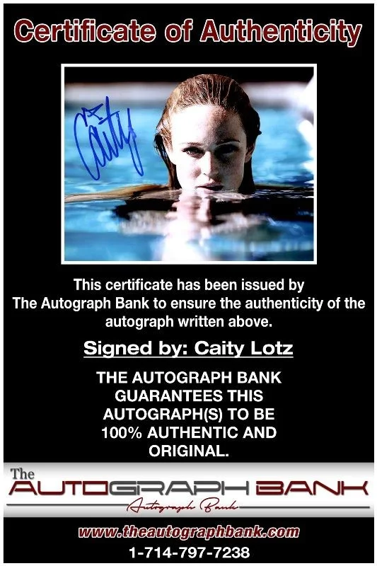 Caity Lotz — Caity Lotz authentic signed celebrity 8x10 photo W/Cert Autographed 2816b, изображение 2